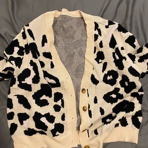 Shein leopard print cardigan